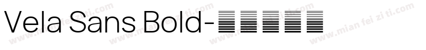 Vela Sans Bold字体转换